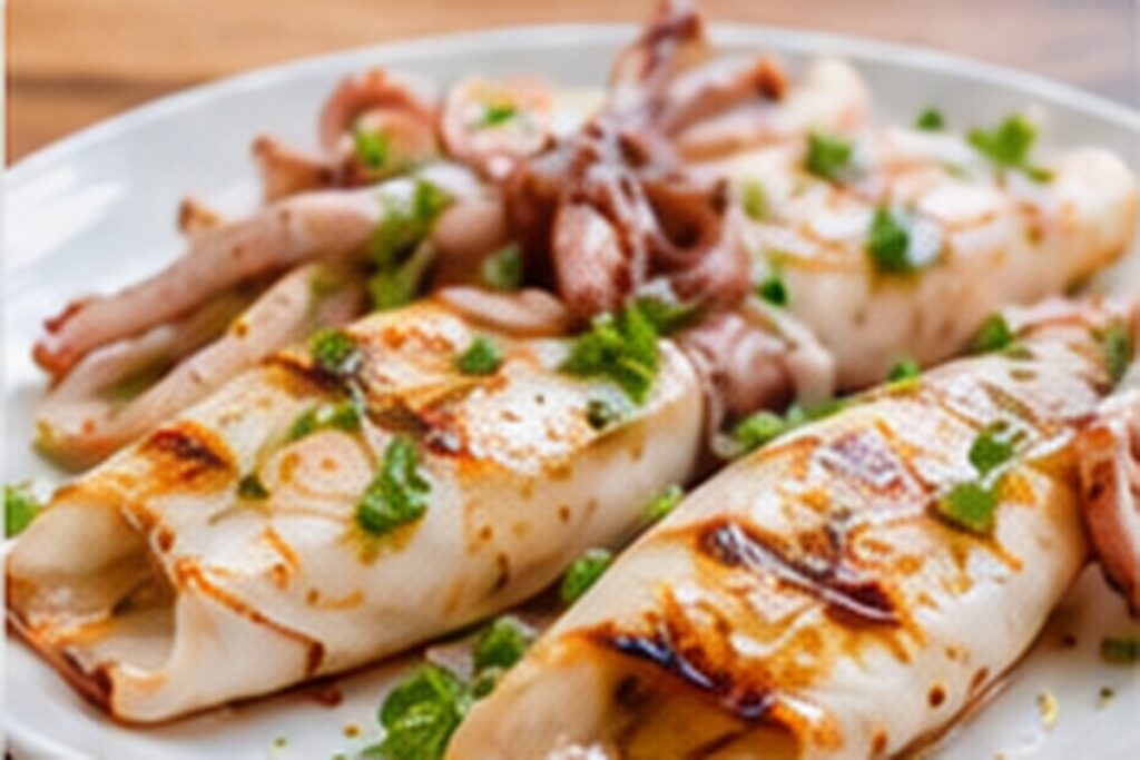 Calamares a la plancha - receta Frescomar
