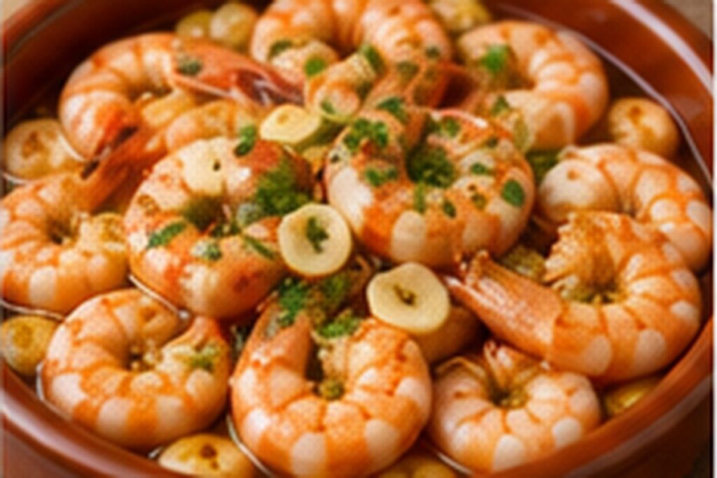 Gambas al ajillo - receta Frescomar